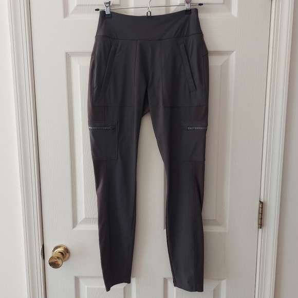 Athleta Pants - Athleta Arbor Olive Headlands Hybrid Cargo Pull On Tight Pant Size 2